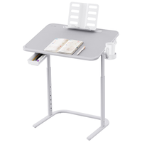 赛鲸（XGear）学习桌可移动书桌电脑桌升降桌床边桌沙发边桌写字课桌带阅读架 F3沙发学习桌-高级版灰色