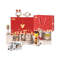 迪士尼(Disney)婴儿新生儿满月周岁礼盒0-3岁男女孩宝宝磨牙胶套装摇铃硅胶玩具 迪士尼儿童牙胶【10件套】