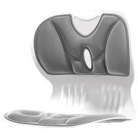 licheers护腰坐垫人体工学椅腰部靠背垫办公久坐资床上喂奶哺乳座椅灰