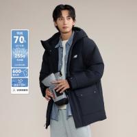 值友专享、保暖服饰：new balance 男女中长款防泼水羽绒服 AMJ43354