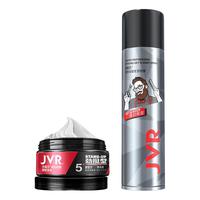 JVR 杰威尔 男士造型套装 (激爽强塑定型喷雾250ml+哑光质感造型发泥80g)