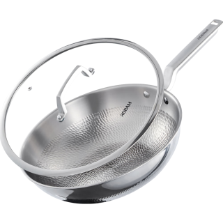 PLUS会员、国家补贴：老板 纯钛不粘锅无涂层炒菜锅 32cm+ 99不锈钢保温杯