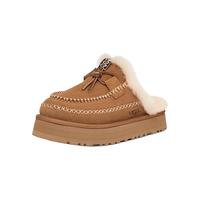 UGG秋季女士时尚舒适纯色厚底系带装饰休闲半拖包头拖 1158260 CHE | 栗色 42