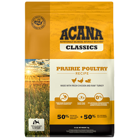 ACANA/爱肯拿 经典鸡肉天然犬粮 2kg*2