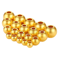 瑟迪金珠转运珠黄金999足金硬金小金珠配珠圆珠散珠金珠子金豆豆 4mm亮面0.04克标准版