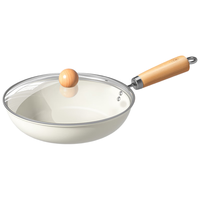 COOKSS辅食锅婴儿陶瓷不粘锅平底锅煎煮一体多功能宝宝小煎锅带盖子