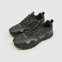 探路者越野跑鞋男秋冬户外跑步鞋防滑耐磨透气运动徒步女款跑山鞋 黑色\柠檬绿-男款-TFFFAK91403 44