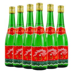西凤酒 陕西西凤酒高脖绿瓶 凤香型 45度 500ml*6瓶