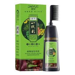 黛悦 梳彩染发霜黑色 一梳黑 200ml
