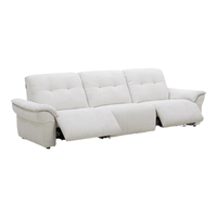 乐至宝LAZBOY电动功能沙发布艺沙发客厅2025奶油风零靠墙加百列691 松鼠绒面料-雪岩白-2.85m大三人位双电动-7天