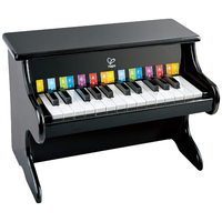 Hape儿童钢琴玩具音乐电子电钢琴仿真木质模拟钢琴音乐男女孩 黑色25键钢琴 E8463