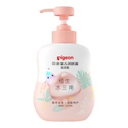 贝亲 润肤乳 婴儿身体乳 宝宝护肤保湿 水三角润肤露滋润型 500ml