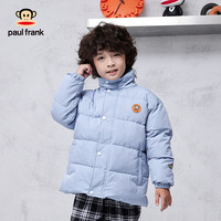 大嘴猴 童装冬季棉服2025秋冬款中大童舒适保暖时尚男女童外套 灰蓝 110