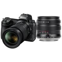 尼康(Nikon)【国行带票】Z6 ll/Z6ii/Z62全画幅微单相机 尼康相机Z6二代 4K高清视频vlog数码照相机 Z24-70/4S镜头+星曜55F1.8镜头双头 套餐一【64G入门必备