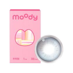 moody 半年抛美瞳日常百搭入门款1片装