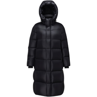 波司登（BOSIDENG）25羽绒服男女同款90绒鹅绒长款泡芙连帽冬外套B250243130 幻夜黑-自然光-高品质 XL 175/96A 体重约130-155斤