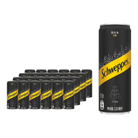 可口可乐 怡泉Schweppes 无糖零卡苏打水饮料 330mL*24罐