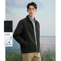 BEANPOLE滨波  男士商务轻便休闲夹克都市随性简约干练衬衫领外套 黑色 170/88A