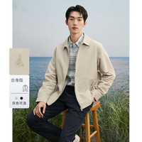 BEANPOLE滨波  男士商务轻便休闲夹克都市随性简约干练衬衫领外套 米色 180/96A