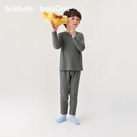 巴拉巴拉 balaOne男童内衣套装 褐灰 160
