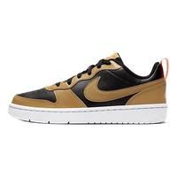 NIKE 耐克 COURT BOROUGH LOW 2(GS) 儿童休闲运动鞋 BQ5448-004 黑/麦黄/脉冲橙/白色 38.5码