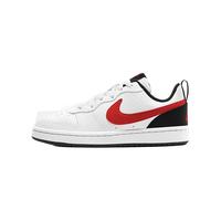 NIKE 耐克 COURT BOROUGH LOW 2(GS) 儿童休闲运动鞋 BQ5448-110 白色/红色/黑色 40码