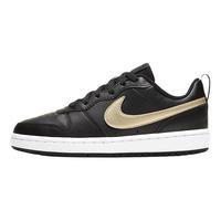 NIKE 耐克 COURT BOROUGH LOW 2(GS) 儿童休闲运动鞋 BQ5448-011 黑色/金色 39码