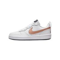 NIKE 耐克 COURT BOROUGH LOW 2(GS) 儿童休闲运动鞋 BQ5448-116 白色/金色 38.5码
