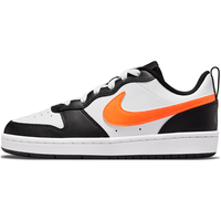 NIKE 耐克 COURT BOROUGH LOW 2(GS) 儿童休闲运动鞋 BQ5448-115 白色/红色/橙色 37.5码