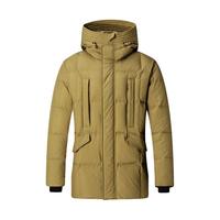 七匹狼（SEPTWOLVES）【防泼水】羽绒服休闲户外男装外套连帽加厚羽绒服 702(深杏色) 2XL 185/104A