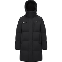 波司登（BOSIDENG）25羽绒服男款中长款90绒鹅绒极寒连帽加厚宽松外套 黑色8056-至高抵御-30℃-700+高蓬鹅绒 3XL 195/112A 体重约180-190斤