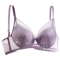 Aimer 爱慕 灵动之旅系列 女士无钢圈文胸 AM173051 灰紫色 85B