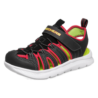 SKECHERS 斯凯奇 C-FLEX SANDAL II 男童凉鞋 400041L/BKRD 黑色/红色 37码