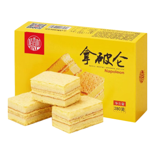 稻香村 拿破仑 蛋糕280g 奶油早餐面包特色夹心糕点心休闲零食茶点小吃