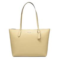 COACH 蔻驰 女士顶部拉链托特包 4454 IMSDK 淡黄色 大号