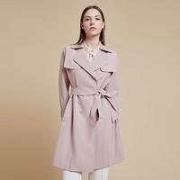 PORTS 女装商务日常通勤休闲百搭帅气潮流长袖中长风衣(无帽）