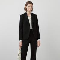朗姿 女士复古职业气质西装外套通勤西服正装上衣