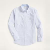 Brooks Brothers 男士牛津纺条纹长袖休闲衬衫