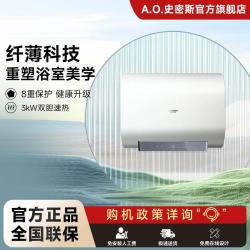 佳尼特 史密斯佳尼特超薄双胆扁桶电热水器HJD遥控3KW速热60升80升