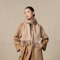 ERDOS 1980 24秋冬纯羊绒简约百搭水纹羊绒围巾