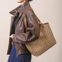 达芙妮 新款女轻奢经典老花大容量气质托特大包单肩腋下包