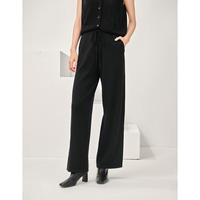 珍贝 12G单面工艺100%山羊绒秋冬女士羊绒裤休闲直筒裤