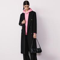 朗姿 集团旗下欧洲EiLEEN ELITEE羊毛气质大衣毛呢外套