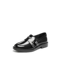 思加图 2025冬季新款圆舞海鸥英伦风乐福鞋小皮鞋粗跟女鞋