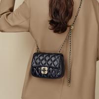 卡文 小金球链条小方包菱格包手机包单肩包斜挎包女包