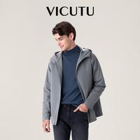 威可多 男士夹克防水舒暖商务外套棉服