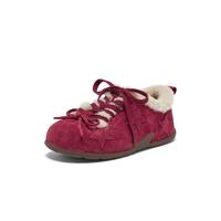 百思图 2025秋冬季德训鞋时尚复古休闲运动加绒女鞋