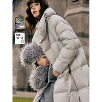 限尺码：ELLE 大绒量90保暖羽绒服冬季款时髦精致范蓬松长款大衣女