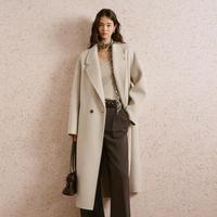 长款廓形落肩大衣