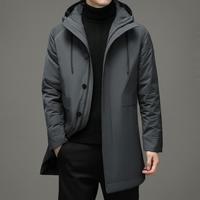 冬季男士防风抗寒中长款羽绒服保暖舒适百搭外套
